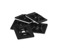 Base adesiva per fascette 28 x 28 mm. Borsa nera 100 pezzi
