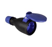 Base aerea in gomma con coperchio e premistoppa 16A 250V T/TL IP54, design compatto, misura 4,8mm, colore nero, ideale per impianti elettrici sicuri ed efficienti. Modello 707T.