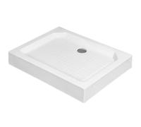 Base antiscivolo per piatto doccia, 80 x 120 cm, alta capacità di carico, include coperchio di scarico e tubo per la massima sicurezza e comfort in bagno.