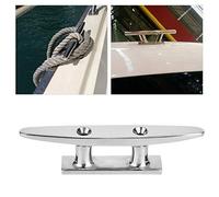 Base Aperta per Bitta Barca in Acciaio Inossidabile, Accessorio Marina con Fissaggio a Specchio Lucido, Base Galloccia per Corda 4 Pollici, Ideale per Attracco Nautico