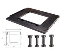 Base areata per frigorifero da incasso con piedini alti 10-12 o 15cm fondo frigo