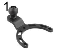 Ram Mount Tank S, supporto a sfera male Nero