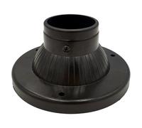 Base basetta per palo colonna lanterna ABS ø 60 mmx 17x7,9h 6 cm nera