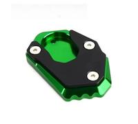 Base Cavalletto Laterale Per 1000 Z1000 Per NINJA 1000sx CNC Moto Cavalletto Piede Ingranditore Estensione Laterale Pad Stand Piastra Di Supporto Anti Affondamento(Green)