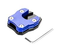 Base Cavalletto Laterale Per NMAX155 NMAX125 N-MAX NMAX 155 125 Piede Cavalletto Laterale Estensione Pad Kick Stand Piastra Alluminio CNC(Blue)