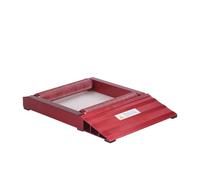 Base Cavalletto Laterale Supporto Per La Pulizia Dei Pneumatici Ruota Per Portatile In Alluminio Catena Pulita Lubrificazione Scaffale Rulli Durevoli Anti Affondamento(Red)