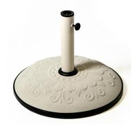 Base per ombrellone 50 cm con tubo bianco Bianco