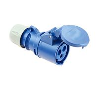 Base cetac, base per connessioni 2p+T 16A, base aerea cetac ip44, blu, 250 V