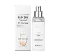 Base che cambia colore - Base che cambia colore impeccabile | Idratante | Brillantezza | Nutriente | Trucco base facciale a copertura totale | Base liquida a lunga durata per la pelle per le donne