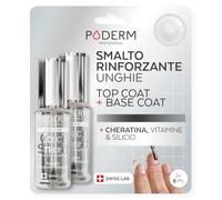 Base Coat & Top Coat Rinforzanti | Trattamento Unghie Rinforzante e Protettivo | Tea Tree, Silicio e Biotina | Creato da un Podologo - Swiss Made