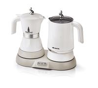 Ariete 1344 Breakfast Station - Moka elettrica - Bollitore - Montalatte a caldo e freddo - 5 funzioni - mantenimento caffè caldo - 500 Watt - Bianco