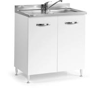 Base cucina sottolavello 2 ante 80 cm bianco frassinato Frassino bianco