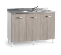 Base cucina sottolavello 3 ante 120 cm olmo Olmo