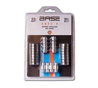 BASE Cuscinetti a sfera ABEC 9 con distanziatore, confezione da 16 blister, ideali per pattini in linea, skateboard e scooter, argento