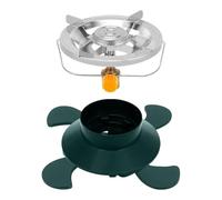 Base da campeggio | Base per cartuccia a benzina da 11,81 pollici | Supporto stabile pieghevole con regolazione in altezza | Supporto per caldaia pieghevole per teglie da forno.