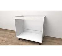 Base da lavello d appoggio con le seguenti misure l=80 cm p=55 cm h=72 cm colore bianco con spedizione in kit Senza Ante BIANCO