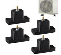 Base da pavimento mini divisa - 4,33x1,93x3,15 pollici 4 pezzi | Staffe di montaggio antivibranti - Piedini in per condizionatore d'aria split | All'aperto Casa Appartamento Agriturismo Ca