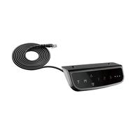 Base da scrivania doppia sollevabile motorizzata Kimex con altezza regolabile 62-128 cm Nera