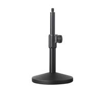 Base da Tavolo per Microfono in Metallo, Asta Telescopica Da 20 Cm Con Connettore Da 3/8" E