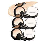 Base de maquillaje para mujeres mayores, maquillaje y base radiante para piel madura | Crema BB hidratante de cobertura total con corrector natural de larga duración (Ivory 3PCS)