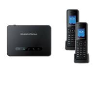 Base Dect Grandstream DP750 + 2 cordless DP720 Base Dect SIP con funzione repeater + 2 cordless con display a colori, suono HD e funzione vivavoce.