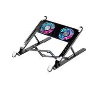 Base del frigorifero portatile | Altezza di supporto regolabile | Cooler del laptop silenzioso, evita il surriscaldamento, potente ventola pieghevole, accessorio per computer