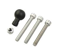 Base del morsetto manubrio della motocicletta con sfera da 1" e vite M8 | For supporti RAM for supporto for telefono Moto Accessori staffa for bullone Lega di alluminio