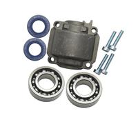 Base della coppa del motore del cilindro con 4 bulloni e viti adatte for MS180 MS170 018 017 MS 180 170 Ricambio for motosega Cuscinetto a manovella Paraolio