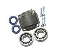 Base della coppa del motore del cilindro con 4 bulloni e viti adatte for MS180 MS170 018 017 MS 180 170 Ricambio for motosega Cuscinetto a manovella Paraolio