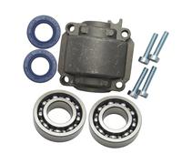 Base della coppa del motore del cilindro con 4 bulloni e viti adatte for MS180 MS170 018 017 MS 180 170 Ricambio for motosega Cuscinetto a manovella Paraolio