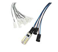 Base della lampadina 10pcs/batch 12V 220V G4 portalampada, 20cm-100cm bianco/nero G4 portalampada, per lampadina alogena a cristallo LED (colore : 50cm)