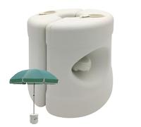 Base dell'ombrello antivento - Supporto da esterno rotondo resistente da 45 cm, supporto protettivo imbottito per pesi tamburo | Stabilizzatore ombrello da patio resistente alla corrosione per