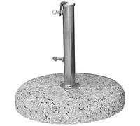 BASE PER OMBRELLONE CEMENTO GHIAIA DIAM.45CM KG.25 PALO 34/42MM REGOLABILE
