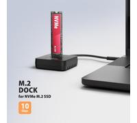 Base di collegamento SSD M2 Axagon ADSA-M2C11L USB 3.2 Gen 2 Type-C Nera