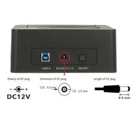 DELOCK 62661 - Doppia Dockingstation 2,5''/3,5'' SATA HDD SATA, USB 3.0, Clone