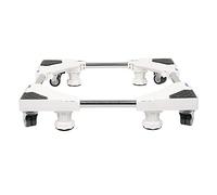 Base di lavatrice regolabile 42 cm-64 cm, base frigorifero lavatrice, supporto carico 300 kg, base asciugatrice con 4 ruote e 8 piedi, riduzione del rumore effetto, per frigorifero