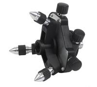 Base di livello di rotazione regolabile con adattatore da 1/4" a 5/8", staffa treppiede in lega di alluminio per strumenti di misura, costruzione e decorazione della casa