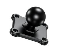 Base di Montaggio A Sfera da 1'' con Piastra Quadrata AMPS A 4 Fori, Sfera In Gomma Compatibile con Braccio A Doppia Presa A Sfera da 1 Pollice.