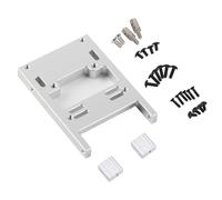 Base di montaggio fissa in metallo argentato per il servosterzo, pezzi di aggiornamento per auto RC WPL B14, B24, B16, B36 in scala 1/16, supporto per servo lavorato a CNC