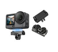 Base di montaggio magnetica bidirezionale interamente in metallo per fotocamera DJI Osmo Action6, staffa di espansione per fotocamera con foro per vite da 1/4 di pollice e interfaccia a due artigli