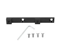 Base di Montaggio per Portaborraccia per Bici, 107 X 12 X 8 mm Supporti per Gabbia per Bicicletta a Doppio Foro, Adattatore di Regolazione della Posizione del Foro per Telaio (Nero)
