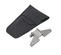 Base di profondità per calibro digitale, base di misurazione della profondità in acciaio per quadrante e calibri a corsoio digitali, per attacco calibro con manopola a vite, 76,2 x 30 mm, argento