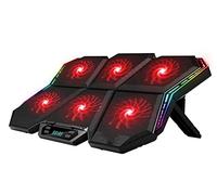 Base di raffreddamento da Gaming Raffreddatore Per Laptop RGB Schermo A Led Da 12-17 Pollici Supporto Per Raffreddamento Per Notebook Con Per Portatile Sei Ventole E 2 Porte USB per PC Notebook