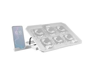 Base di raffreddamento e supporto Mars Gaming Mnbc23 per laptop fino a 16" Bianco
