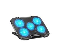 Base di raffreddamento per laptop Ventilatore per Base di raffreddamento per laptop 5 grandi ventole per dispositivo di raffreddamento per notebook da gioco da 10-17 pollici, con 5 altezze regolabili