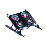Base di raffreddamento per laptop Ventilatore per Base di raffreddamento per laptop Supporto di raffreddamento per laptop pieghevole Supporto per notebook regolabile portatile(With 4 fans)