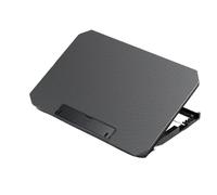 Base di raffreddamento per laptop Ventilatore per Dispositivo di raffreddamento per laptop per notebook da gioco da 13-17 pollici Pad di raffreddamento in lega di alluminio dissipatore(Black-Q100)