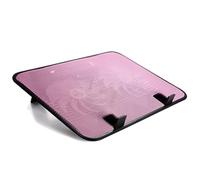 Base di raffreddamento per laptop Ventilatore per Dispositivo di raffreddamento per notebook Doppia ventola USB Pad di raffreddamento esterno per laptop Supporto sottile Ventola(Pink)