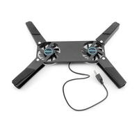 Base di raffreddamento per laptop Ventilatore per Tappetino di raffreddamento per laptop con doppie ventole da 60 mm Tappetino di raffreddamento per notebook Staffa per tappetino di raffreddamento