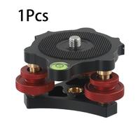 Base di regolazione livello in alluminio robusta per treppiedi fotocamera stabil